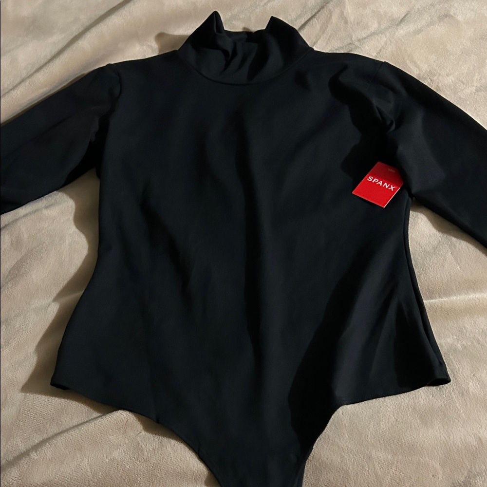 SPANX Midnight Black Turtleneck Bodysuit